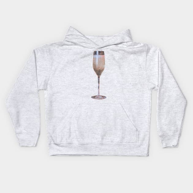 White wine Kids Hoodie by Food Photography